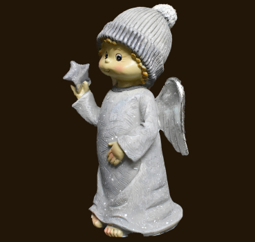 Engel mit Stern (Figur 2) Höhe: 15 cm