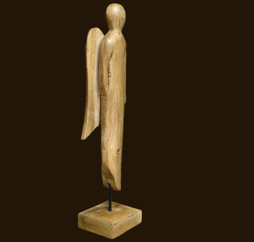 Engelfigur aus Holz Höhe: 27 cm
