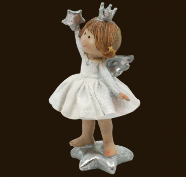 Engel-Prinzessin silber (Figur 1) Höhe: 13 cm