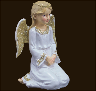 Engel auf Knie (Figur 1) Höhe: 11 cm