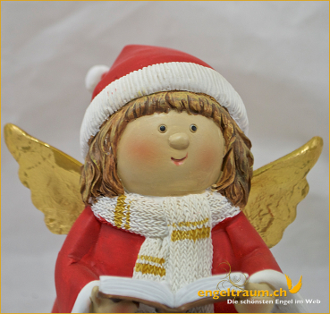 Winter-Engel mit Buch Höhe: 13 cm
