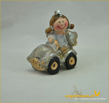 Mini-Engel in Auto mit Herz Höhe: 4 cm