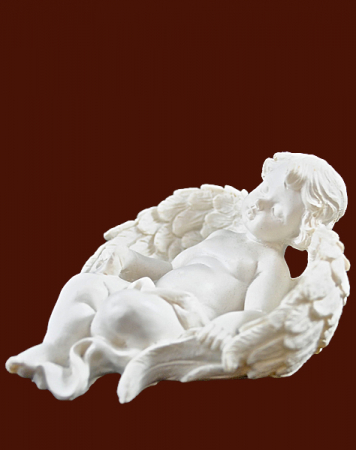 Engel in Flügel schlafend (Figur 1) Höhe: 5,5 cm