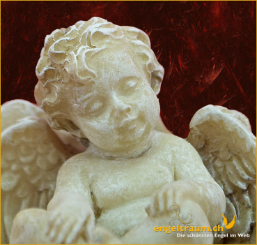 Kleiner Engel in Muschel schlafend (Figur 2) Höhe: 5 cm