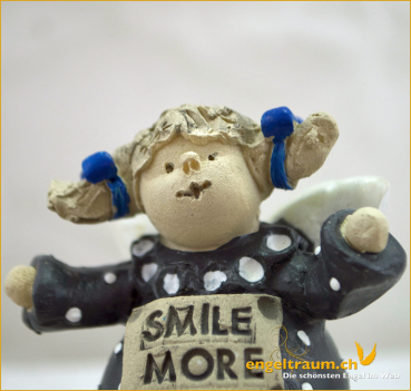 Engelfigur «Smile more» Höhe: 7 cm