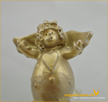 Engel-Weinkorken gold (Figur 1) Höhe: 7 cm