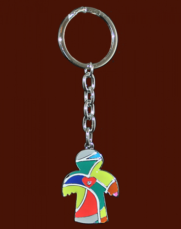 Schutzengel-Schlüsselanhänger Mosaik (C) Höhe: 10 cm