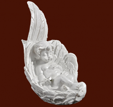 Engel schlafend in Flügel (Figur 1) Höhe: 7 cm