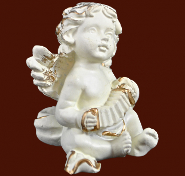 Kleiner Engel mit Ziehharmonika Höhe: 5 cm