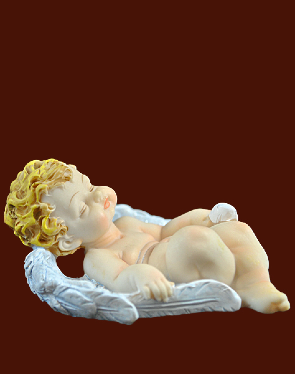Engel in Flügel schlafend (Figur 1) Höhe: 4,5 cm