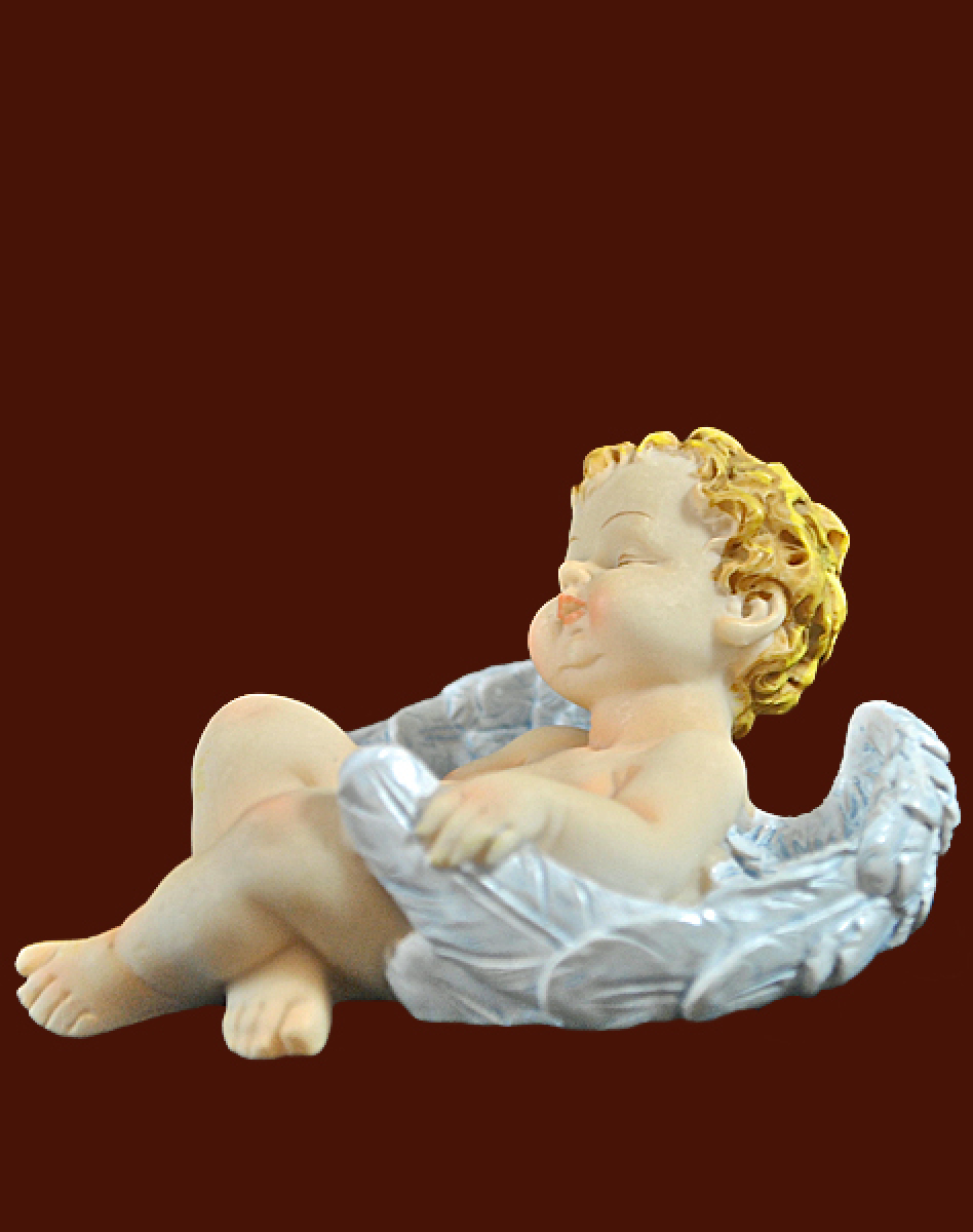 Engel in Flügel schlafend (Figur 1) Höhe: 4,5 cm