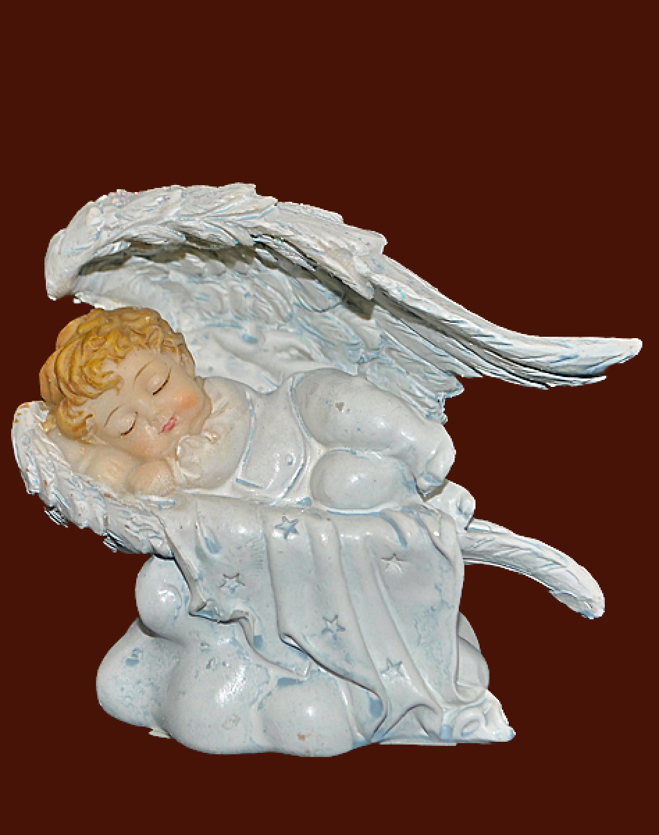 Engel schlafend auf Wolke (Figur 1) Höhe: 7 cm
