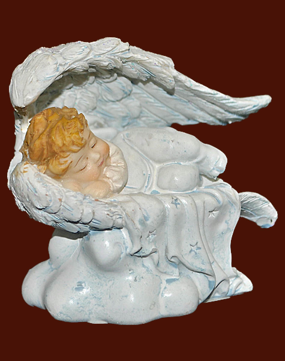 Engel schlafend auf Wolke (Figur 1) Höhe: 7 cm