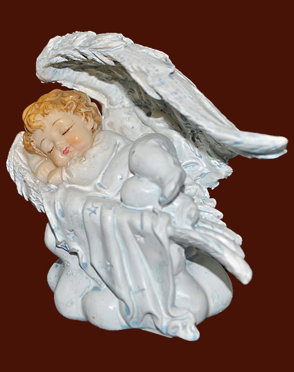 Engel schlafend auf Wolke (Figur 1) Höhe: 7 cm