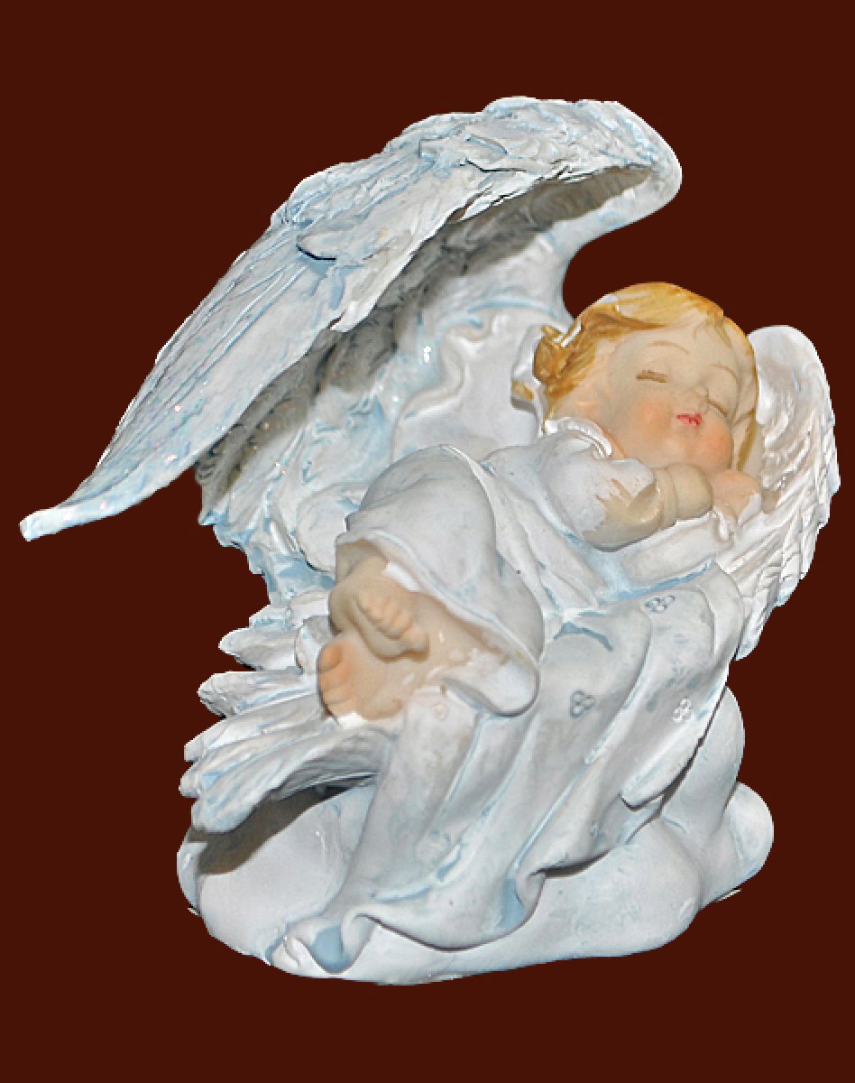 Engel schlafend auf Wolke (Figur 2) Höhe: 7 cm