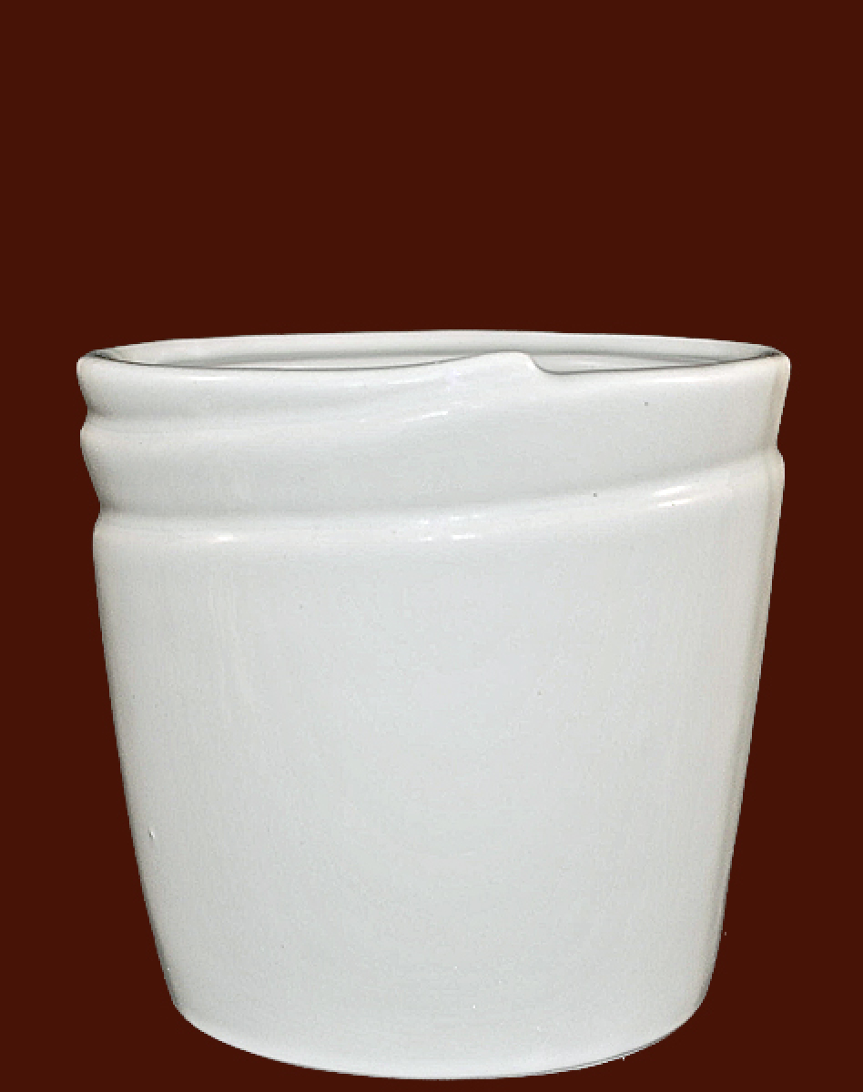 Engel-Topf Keramik weiss Höhe: 20 cm