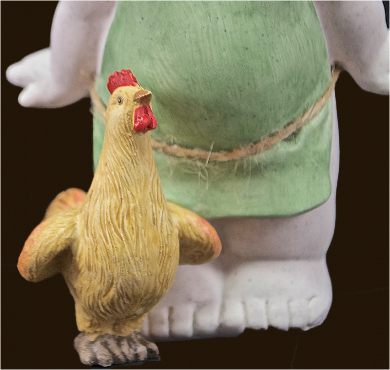 IGOR Gartenzwerg mit Huhn Höhe: 18