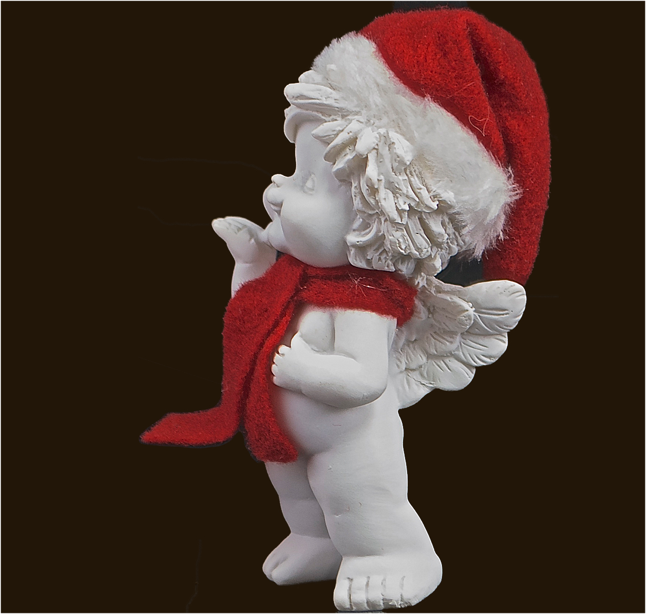IGOR mit Santa-Mütze (Figur 1) Höhe: 12 cm