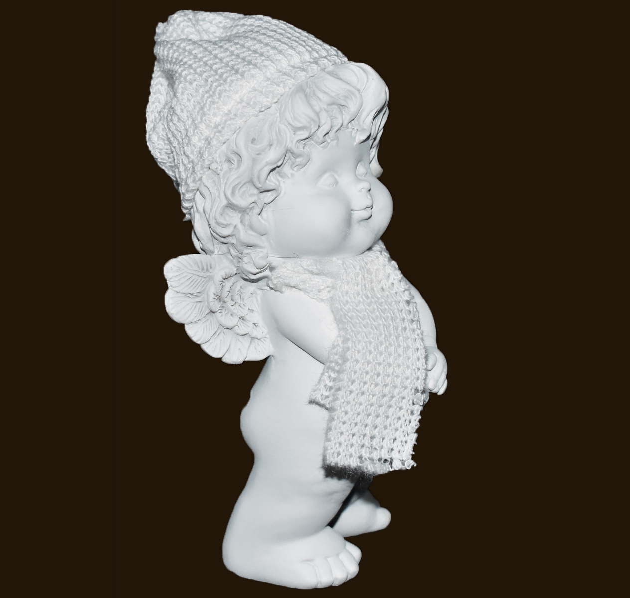 OLGA mit Wollmütze und Schal (Figur 4) Höhe: 16 cm