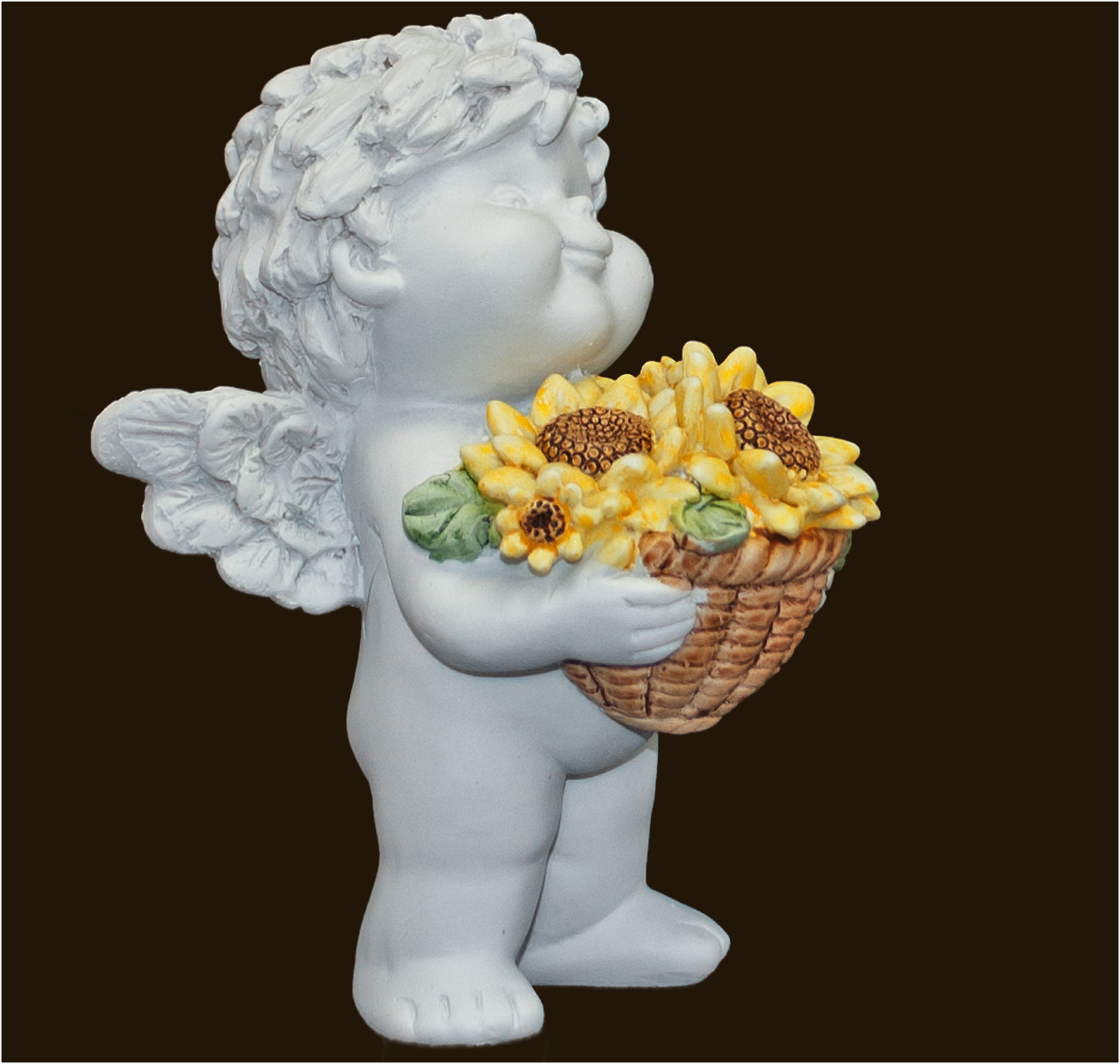 IGOR mit Sonnenblumen (Figur 1) Höhe: 12 cm