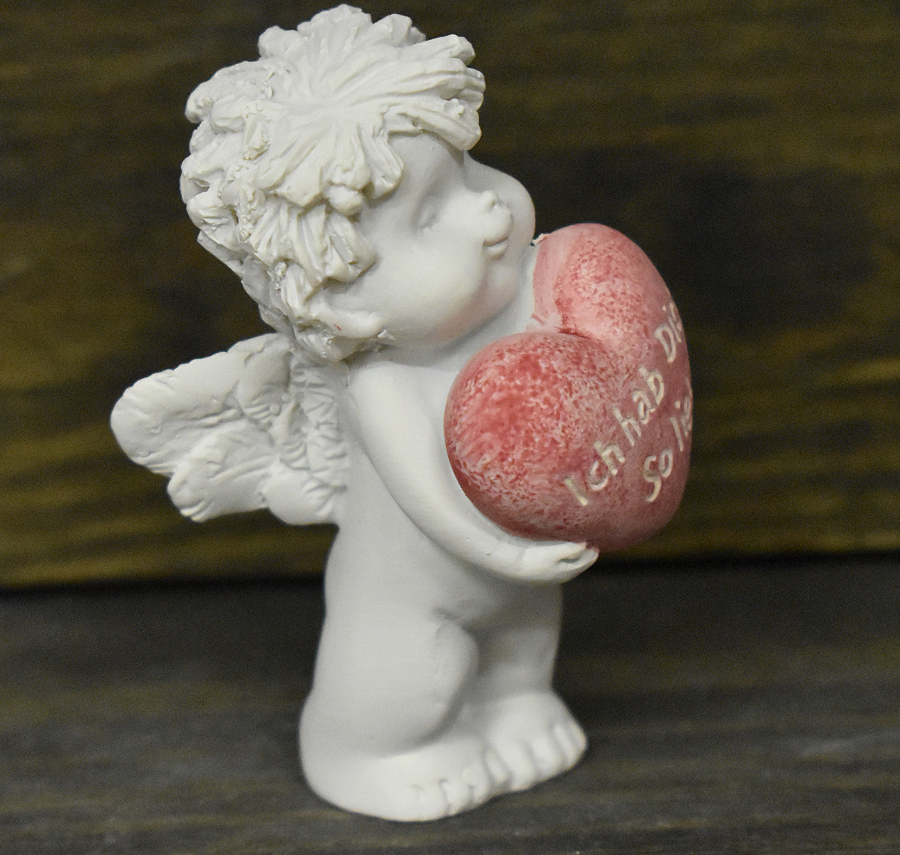 IGOR mit rosa Herz (Figur 1) Höhe: 7 cm