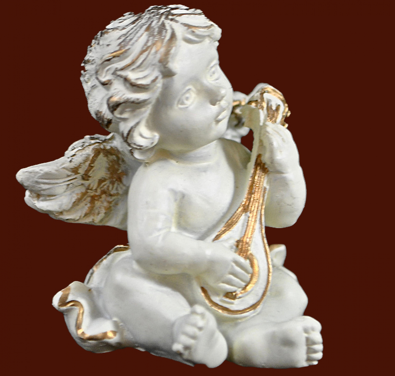 Kleiner Engel mit Mandoline Höhe: 5 cm