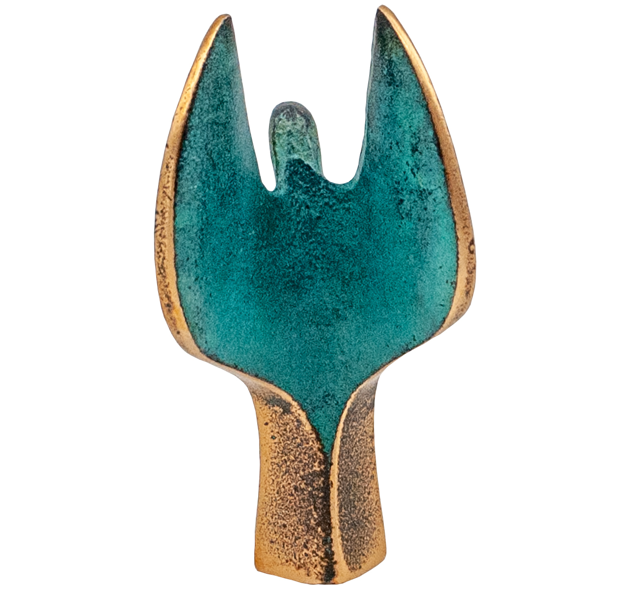 Bronze-Engel Patina Höhe: 7,5 cm