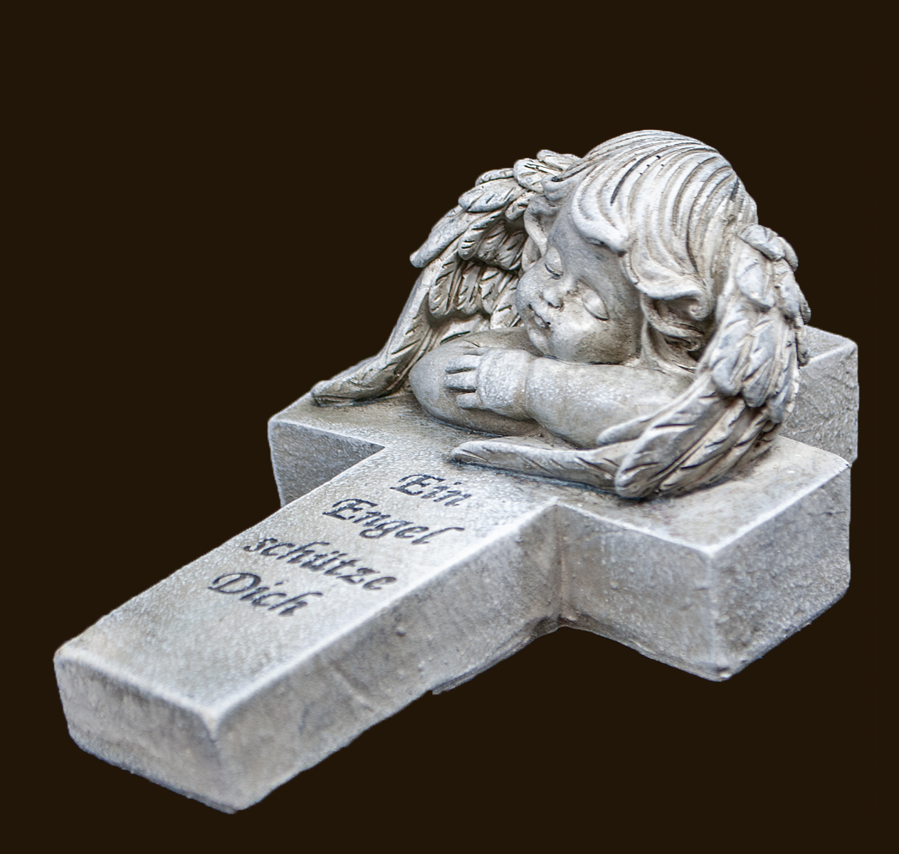 Engel-Grabschmuck «Ein Engel schütze Dich» Höhe: 8 cm