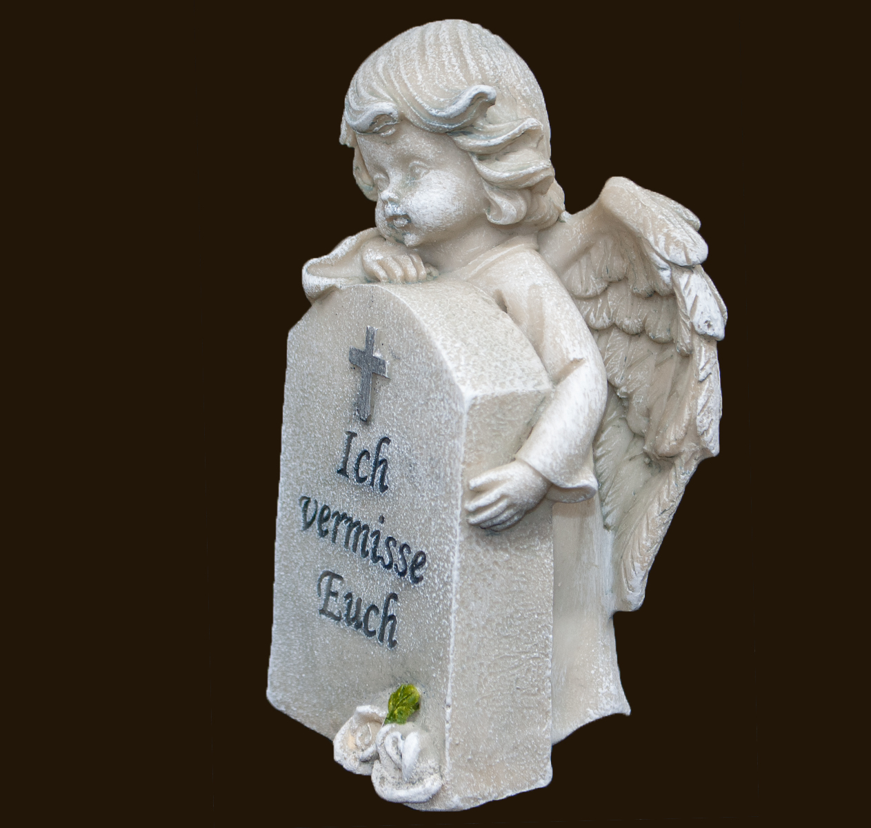 Engel an Stein «Ich vermisse Euch» Höhe: 13 cm
