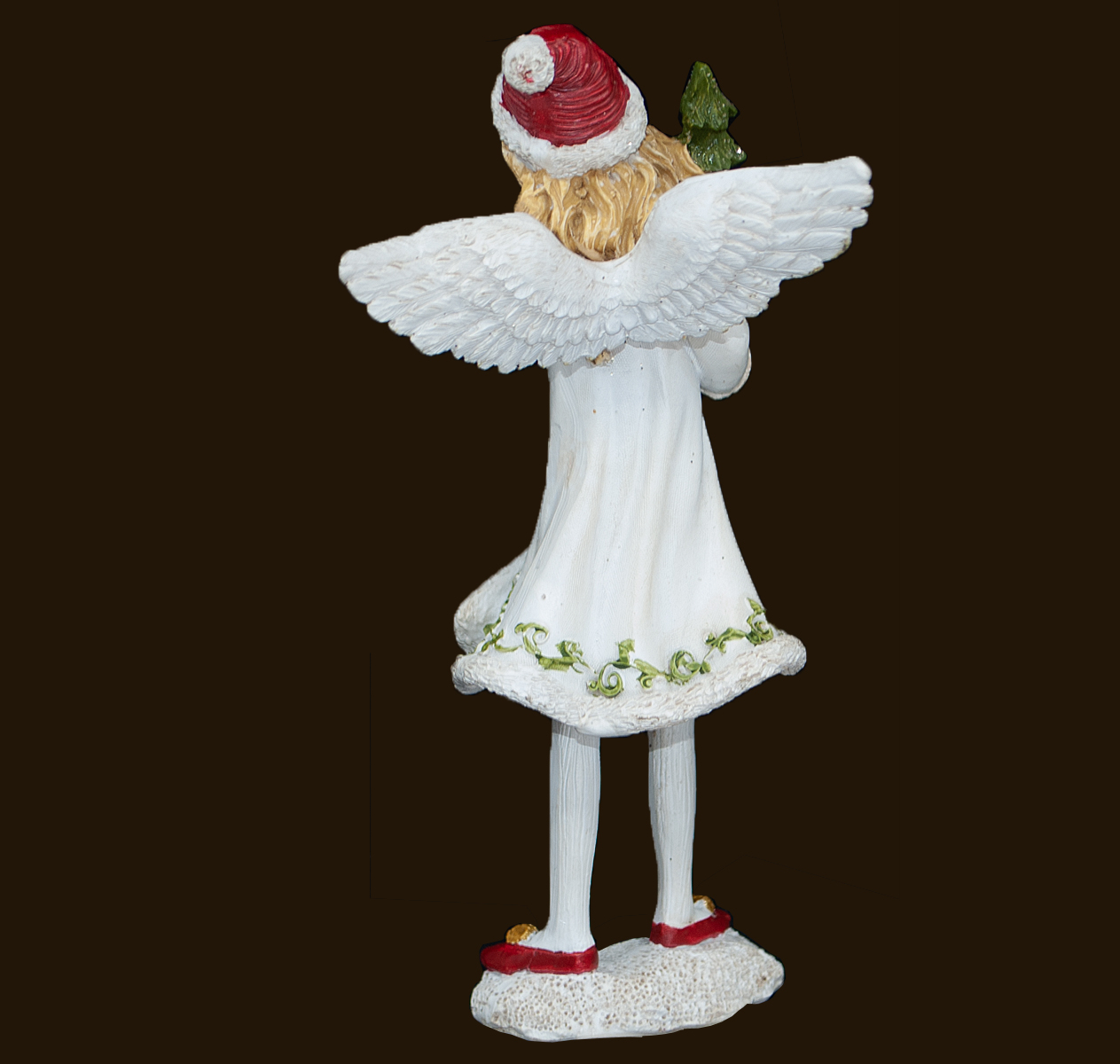 Nostalgie-Engel mit Tannenbäumchen (Figur 2) Höhe: 14 cm