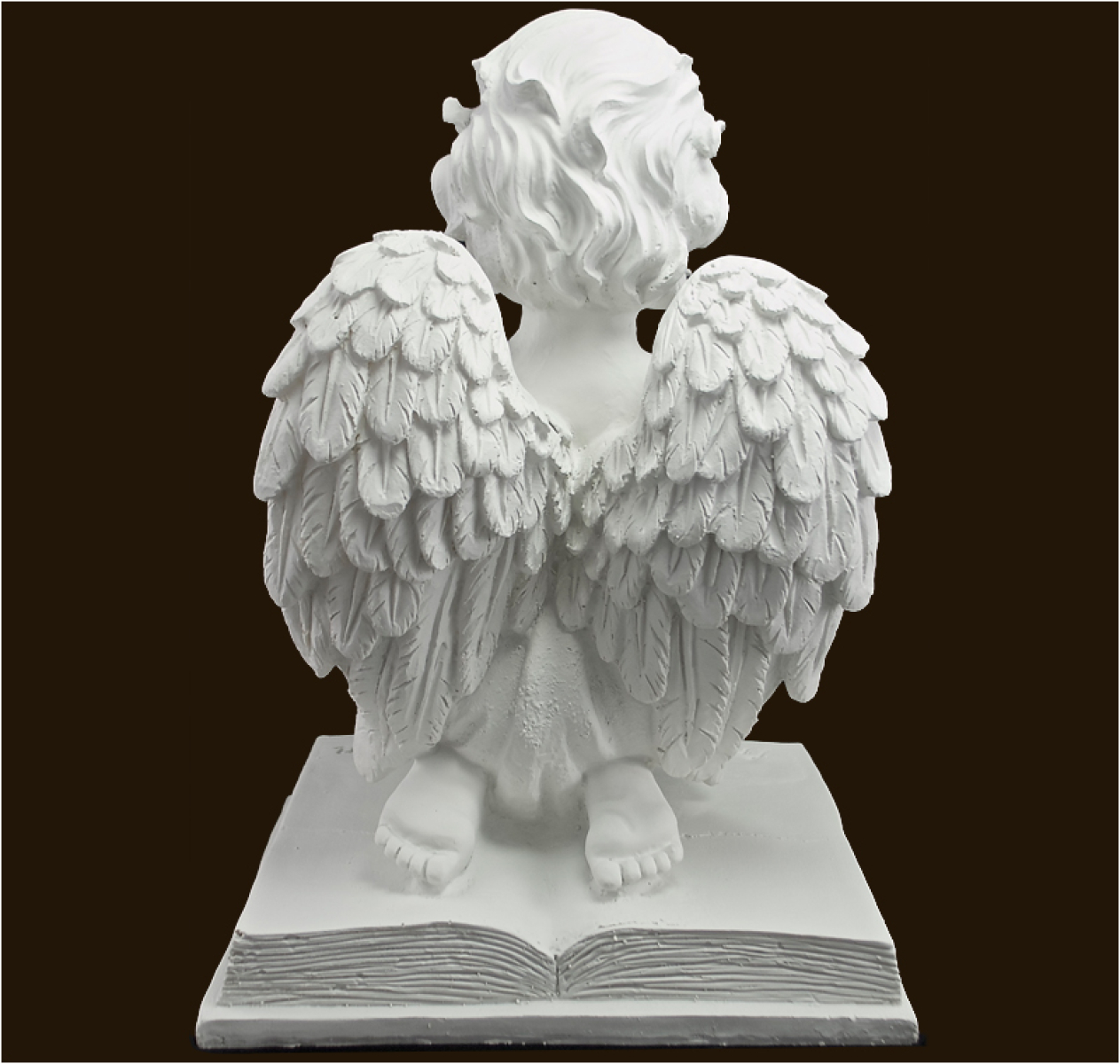 Trauer-Engel auf Buch «In stillem Gedenken» Höhe: 41 cm