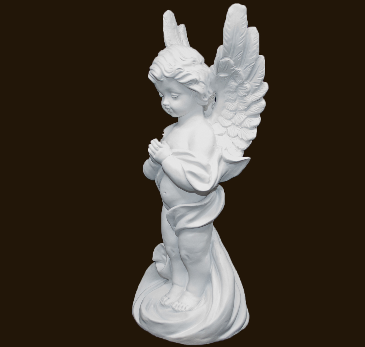 Engel betend stehend mit Kreuz (Figur 1) Höhe: 29 cm