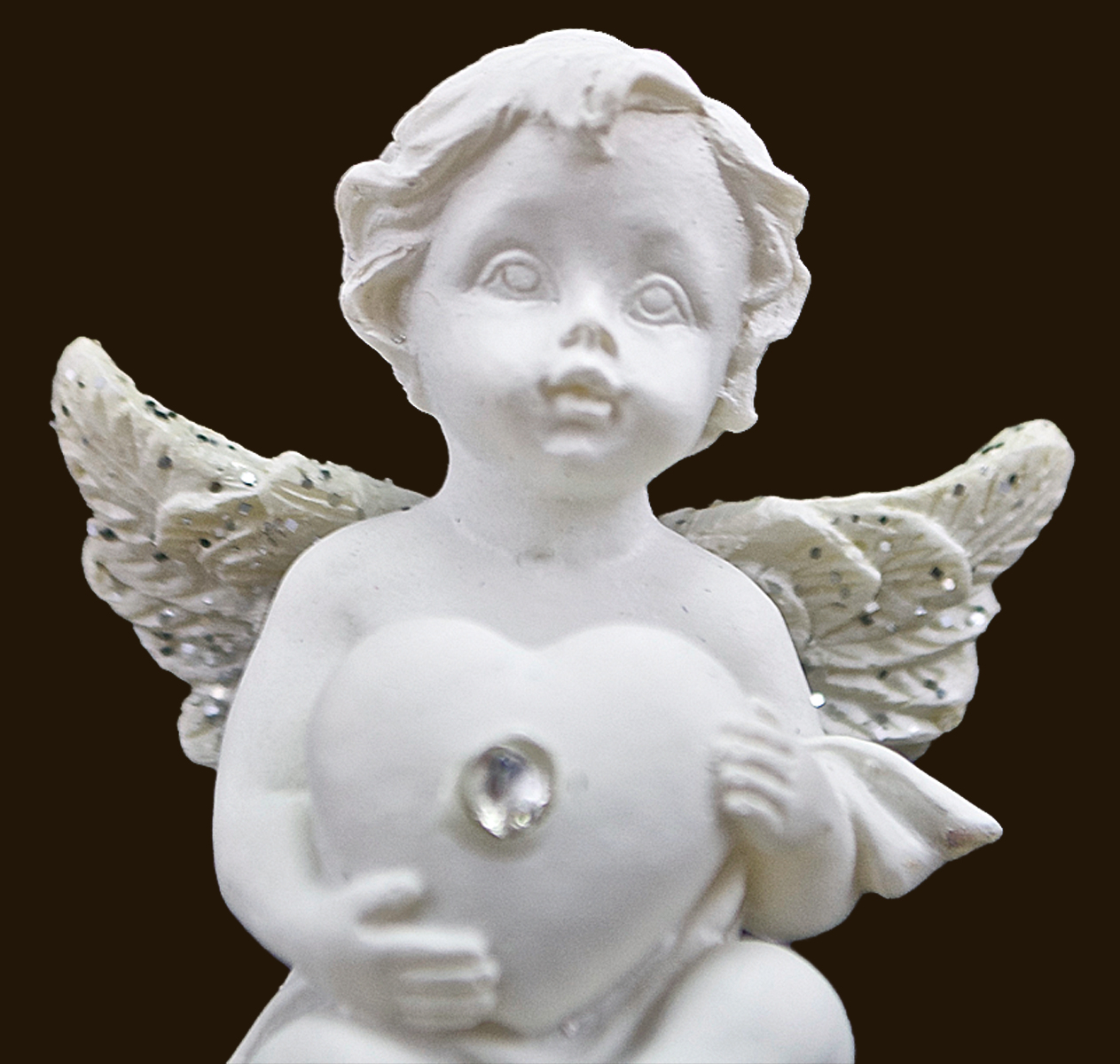 Engelchen mit Herz (Figur 2) Höhe: 4,5 cm