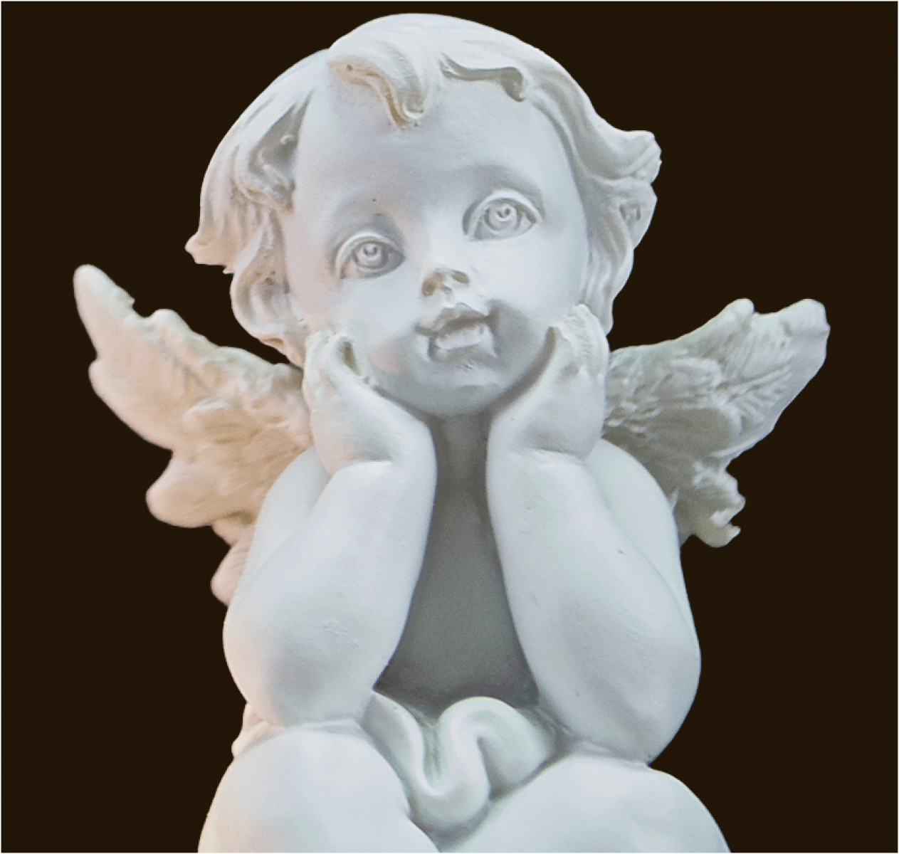 Engel mit Teelicht auf Buch (Figur 2) Höhe: 8,5 cm