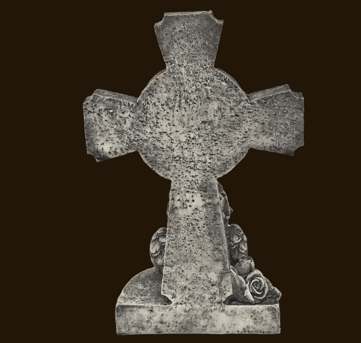 Trauer-Engel an Kreuz «Es bleibt die Erinnerung» Höhe:19 cm