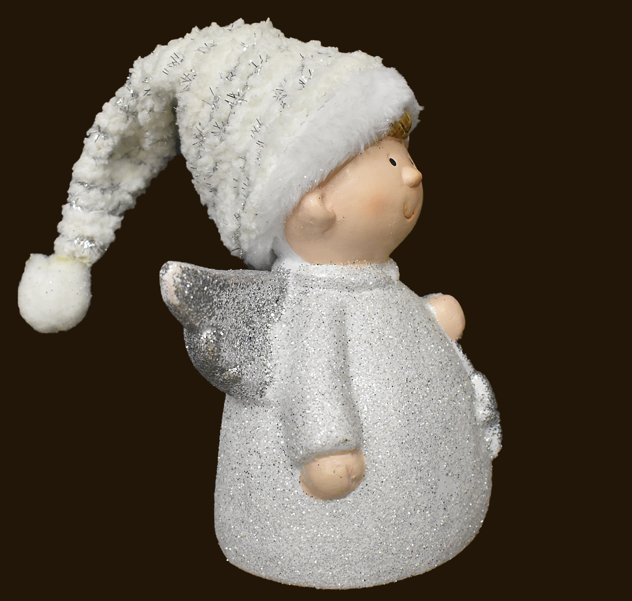 Winterengel mit Stern (Figur 1) Höhe: 20 cm - Kopie