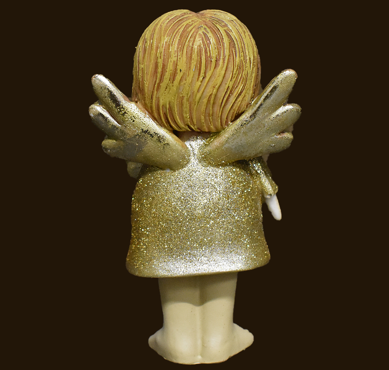 Gold-Engel mit Stern Höhe 13 cm