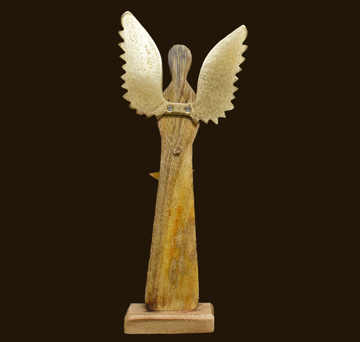 Engelfigur aus Holz Höhe: 45 cm