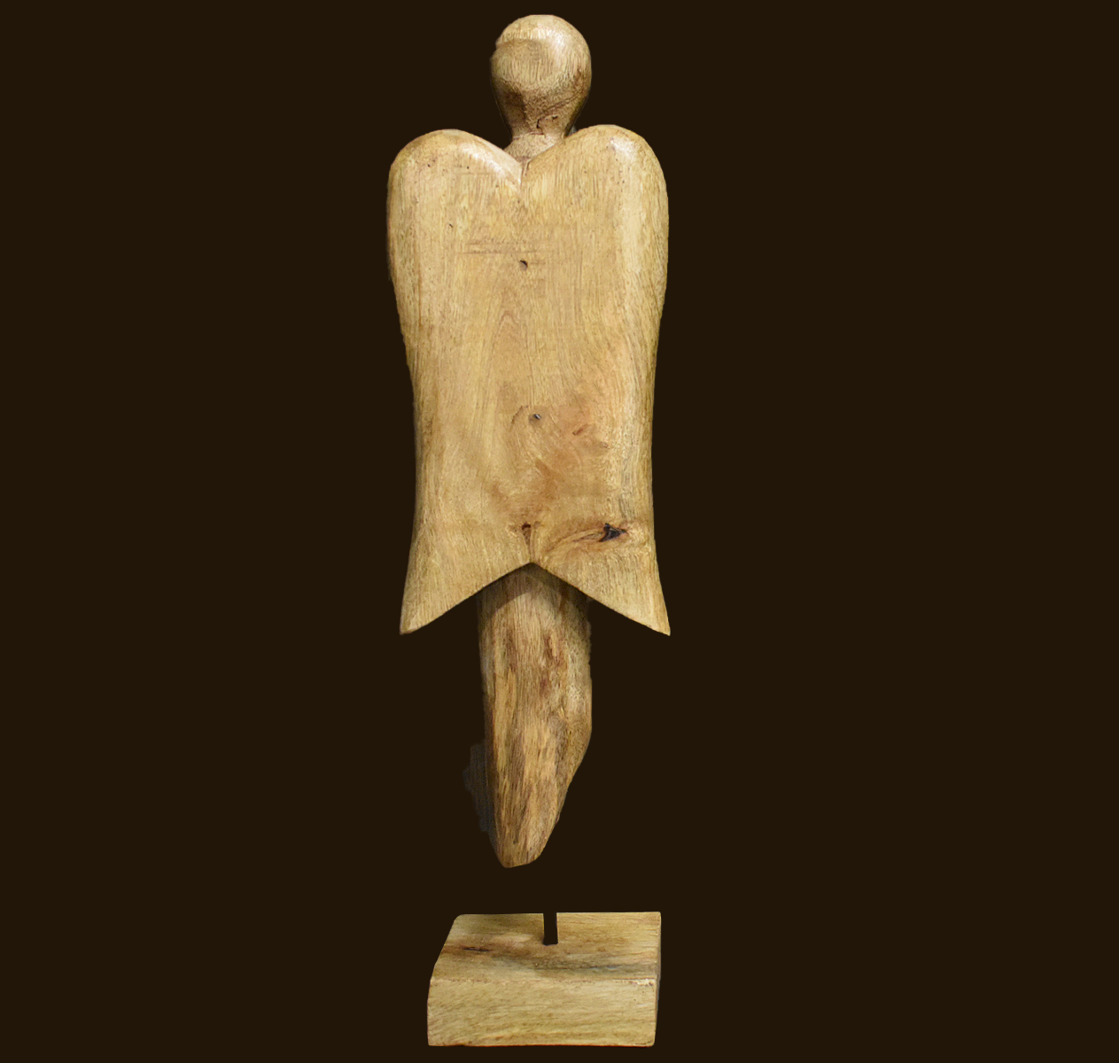 Engelfigur aus Holz Höhe: 27 cm