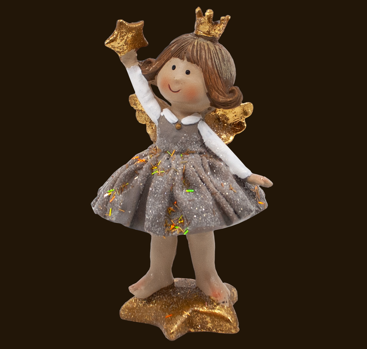 Engel-Prinzessin gold (Figur 3) Höhe: 13 cm