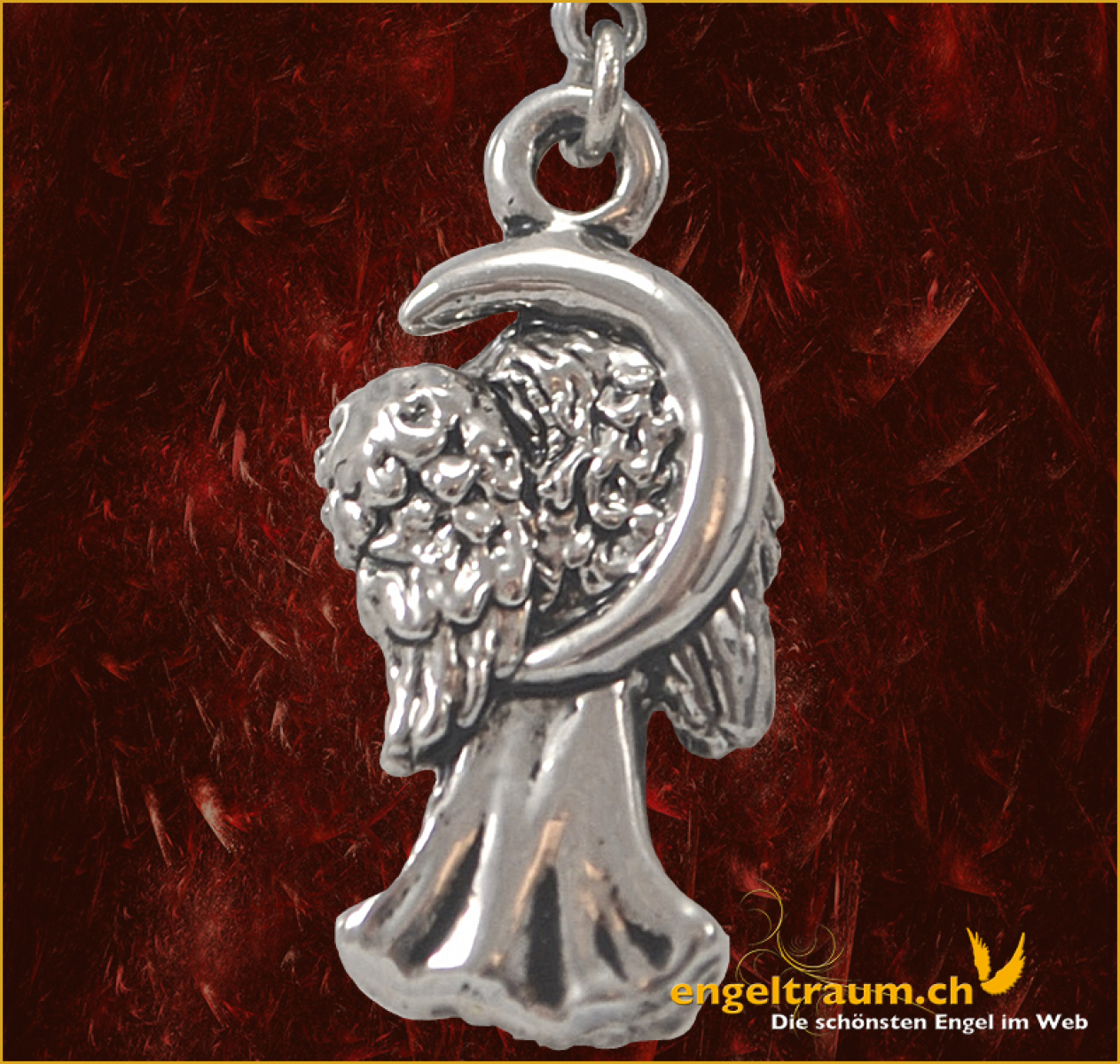 Charms-Anhänger «Mondlicht-Engel» Höhe: 3,5 cm