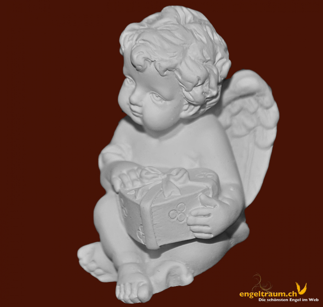 Engelchen mit Herz-Geschenk Höhe: 4,5 cm