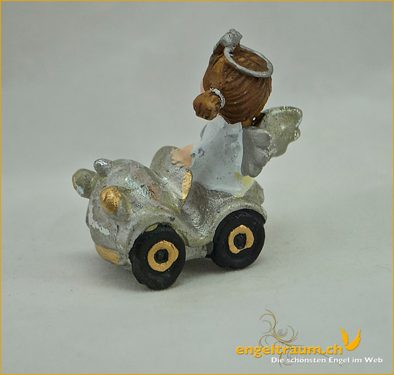 Mini-Engel in Auto mit Stern Höhe: 4 cm