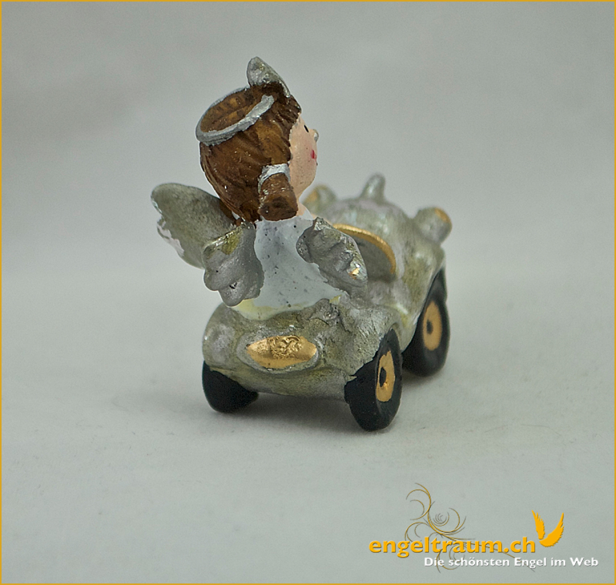 Mini-Engel in Auto mit Stern Höhe: 4 cm