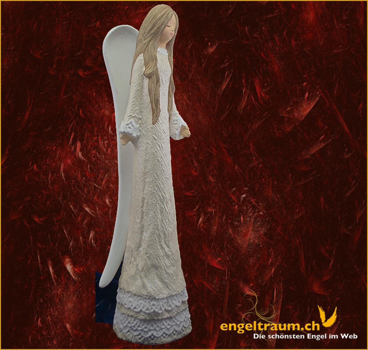 Engel Spitzenkleid weiss Höhe: 66 cm