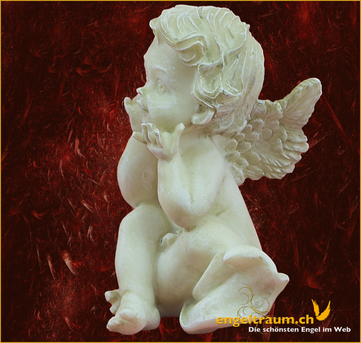 Engelfigur sitzend (Figur 2) Höhe: 8 cm