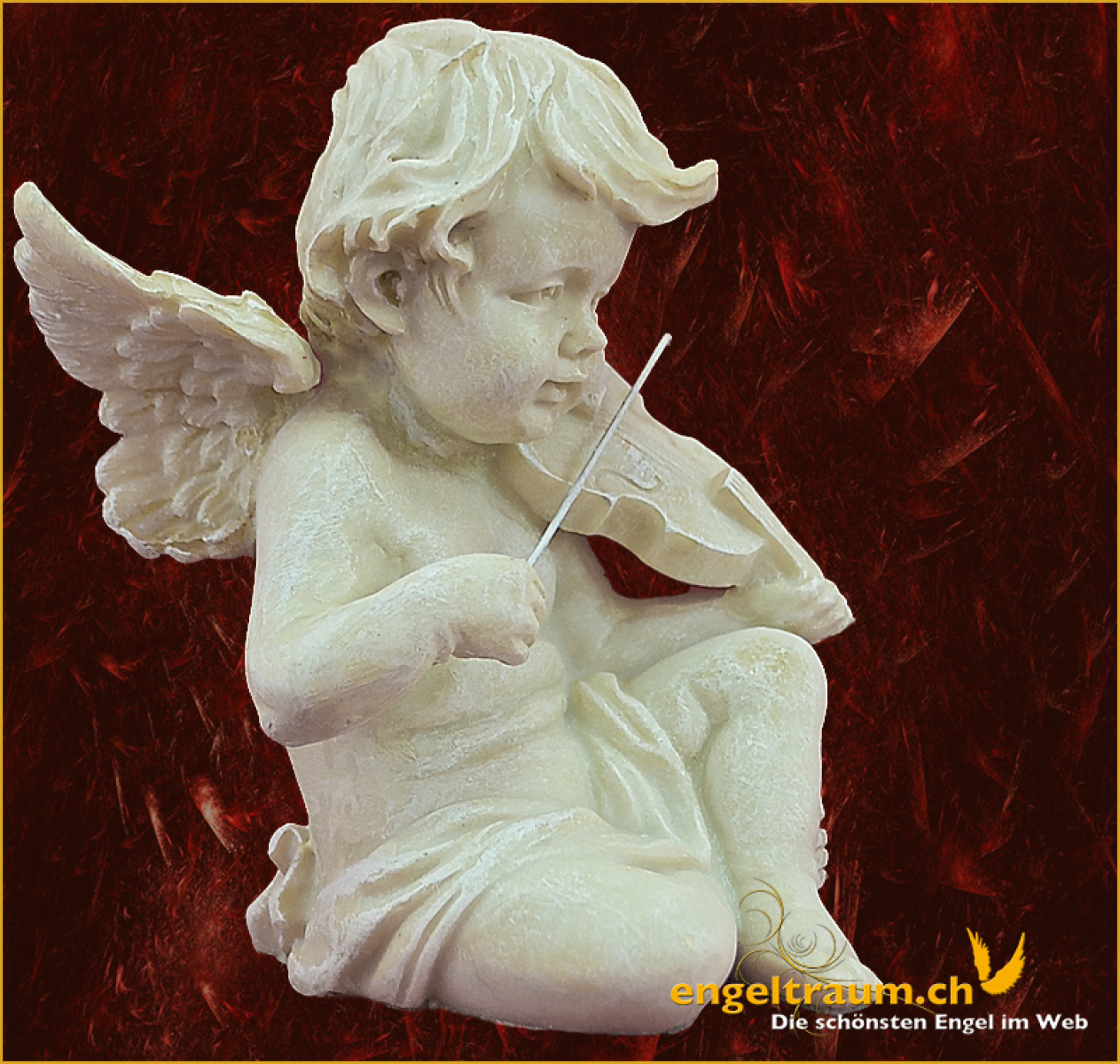 Engel mit Geige Höhe: 12 cm