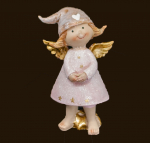 Engel stehend rosa (Figur 2) Höhe: 15 cm