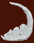 Engel schlafend in Feder (Figur 2) Höhe: 12,5 cm