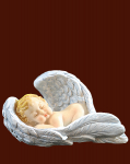 Engel in Flügel schlafend (Figur 2) Höhe: 6 cm